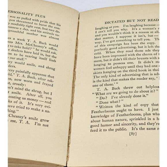 Personality Plus by Edna Ferber 1st Edition Novel Dust Jacket Antique Book 1914 - Picture 6 of 16